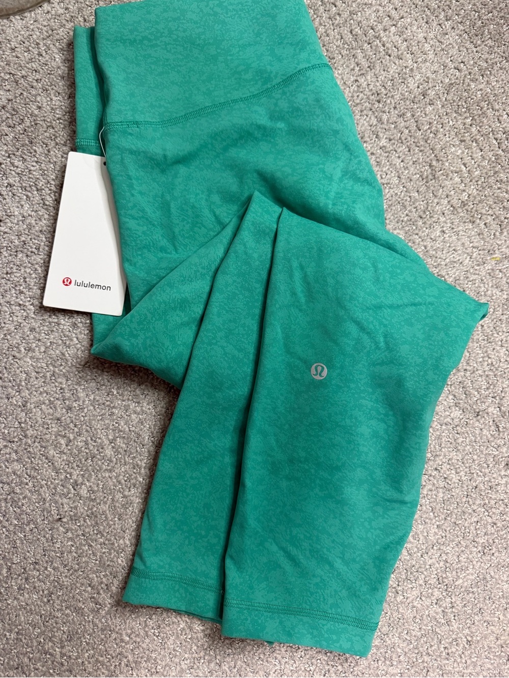 lululemon athletica Teal Green Printed Leggings